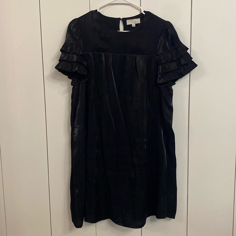 Sadie dress - black satin from Pinch